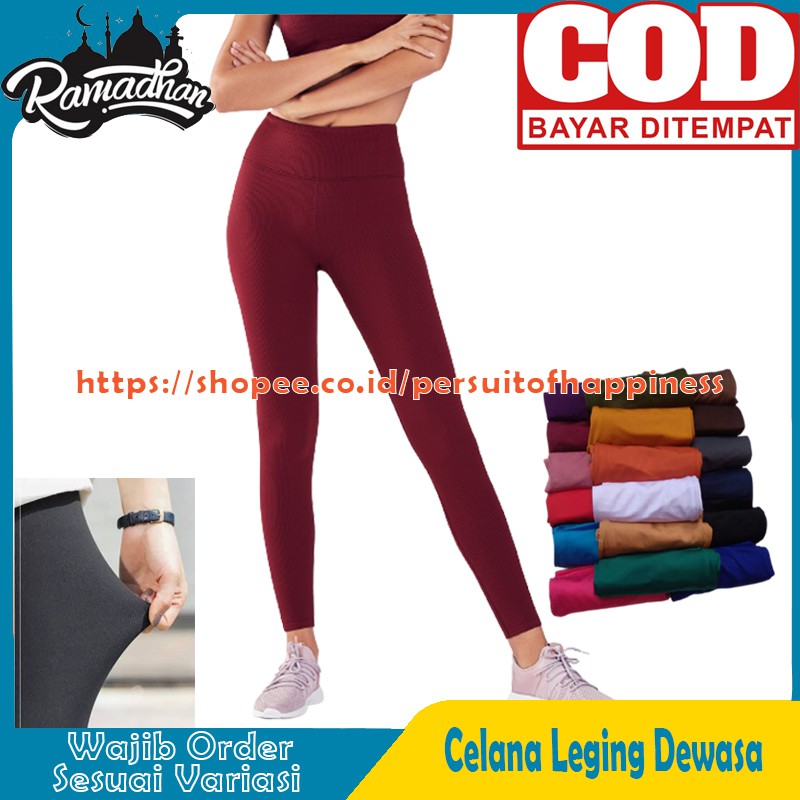 Legging Lejing Leging Panjang Wanita Spandek  Ukuran 