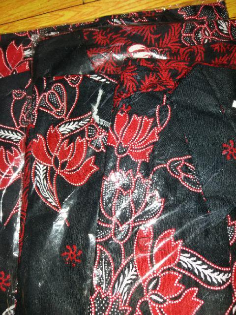 Batik Couple Keluarga Sania Ruffle Ori Ndoro Jowi Dnt Sakura