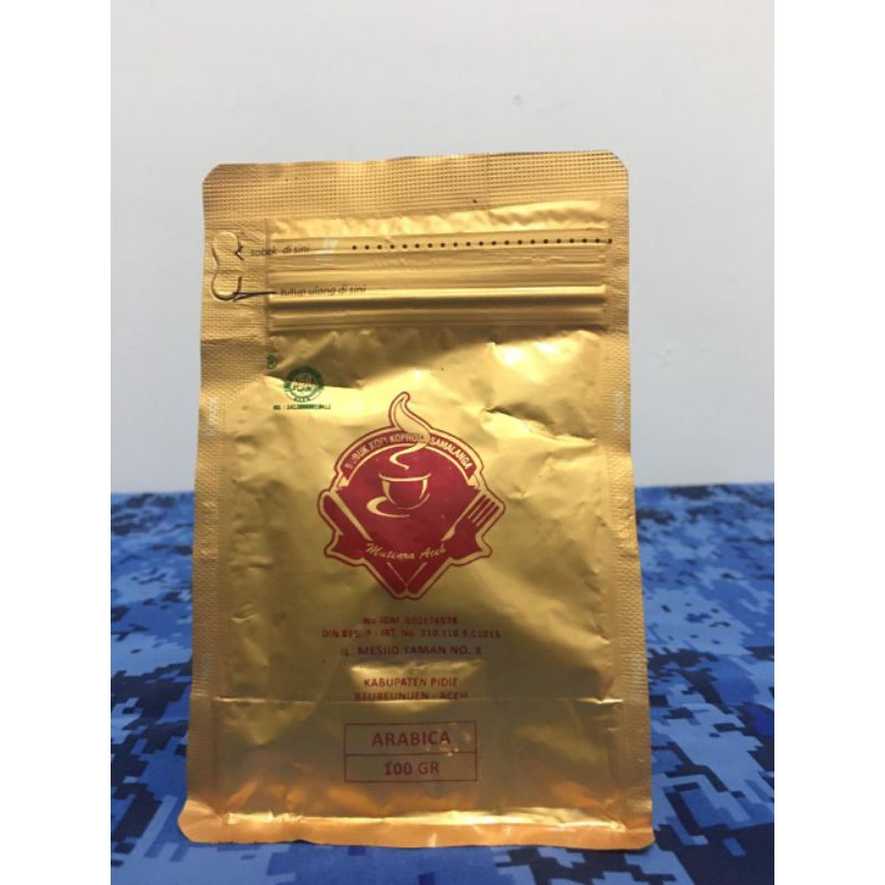 Bubuk kopi Arabica Koprosa Samalanga Mutiara Aceh 100gram