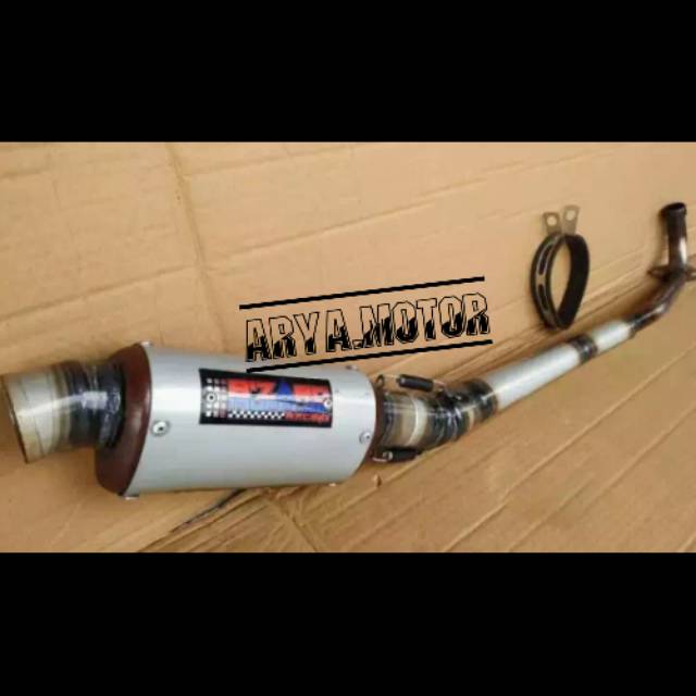 KNALPOT RACING OVAL SUPRA 125-KARISMA-REVO ABSOLUTE--REVO FIT-BLADE OLD-BLADE NEW PLAT GALVANIS