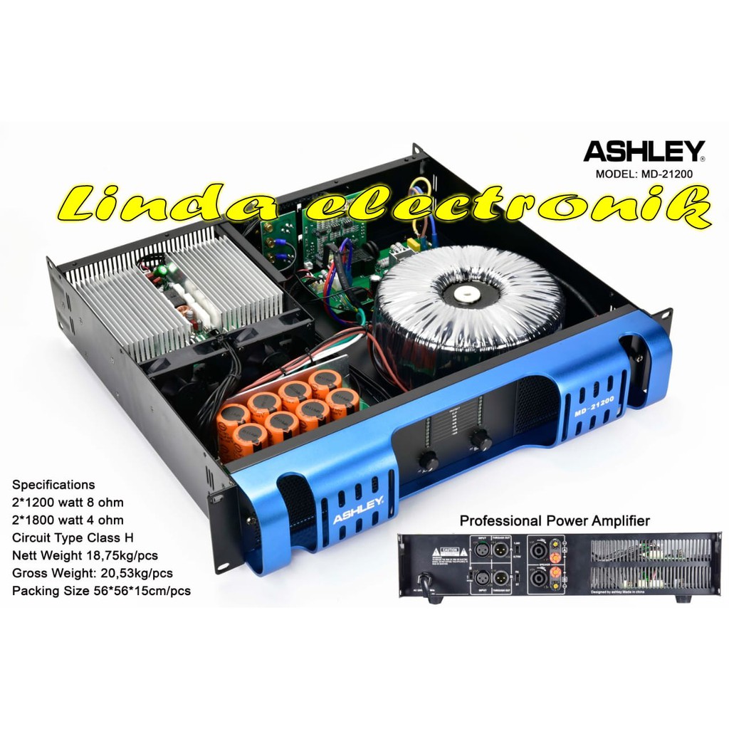 power ampli ashley md21200 ORYGINAL ashley md 21200 CLASS H