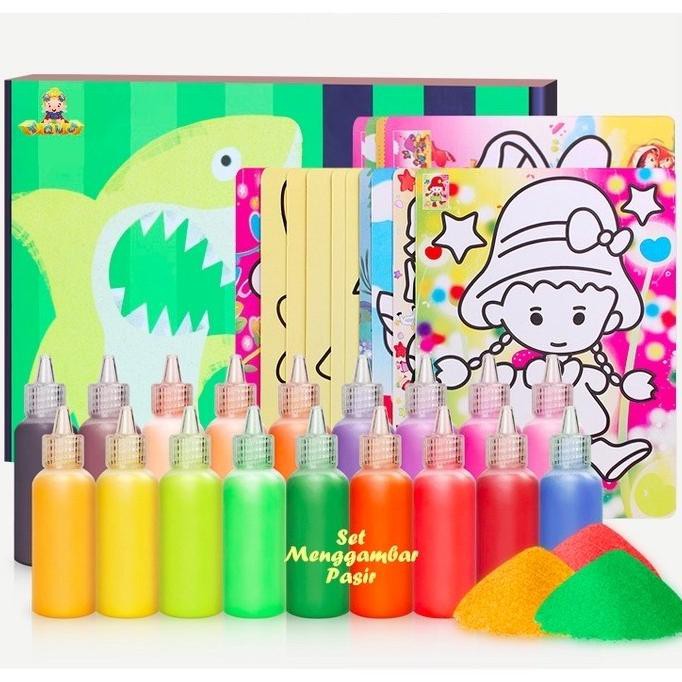 

PERALATAN MELUKIS SAND ART COMPLETE SET - SET MEWARNAI DENGAN PASIR CREATIVE PAINTING ALAT LUKIS