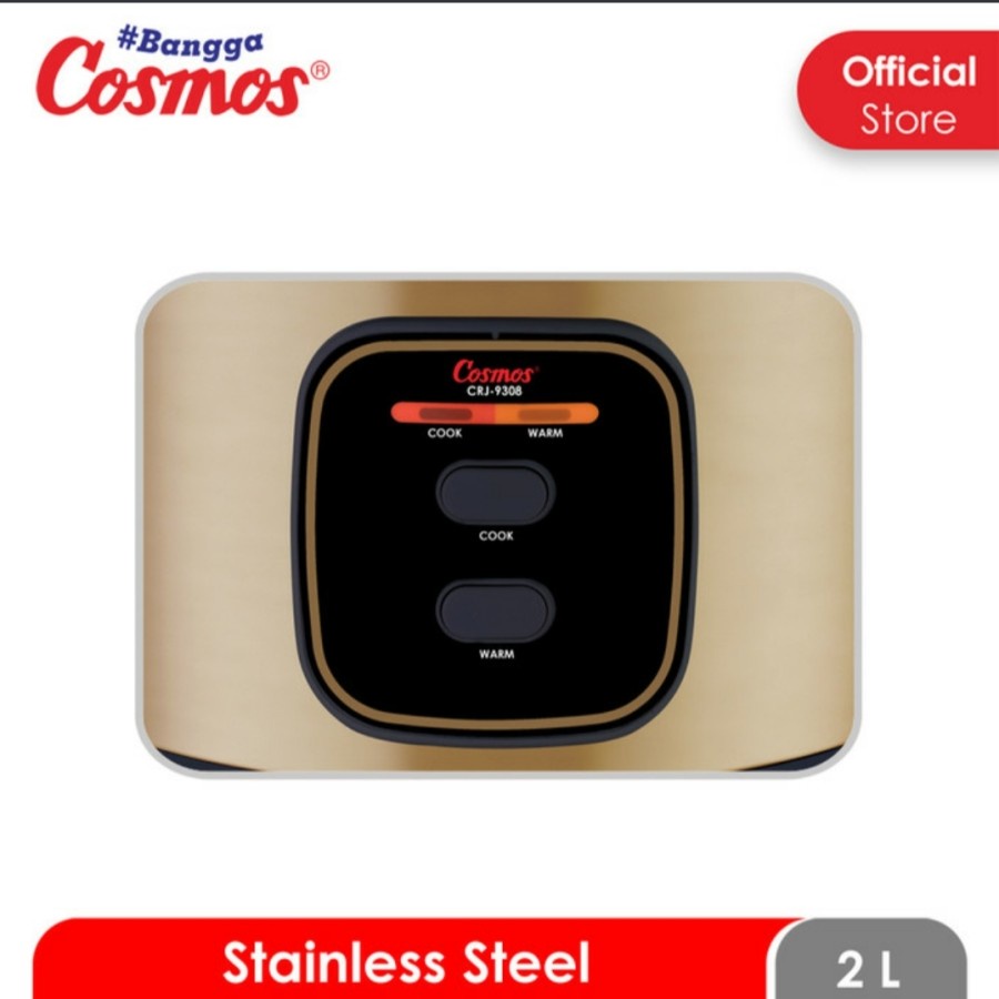 Rice Cooker Stainless Cosmos CRJ 9308 Magic Com Cosmos Inner Stainless