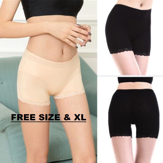 Celana Pendek Legging Renda Wanita Impor