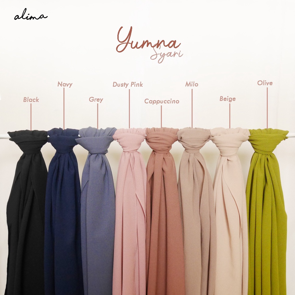 Pashmina Jumbo Syari Bahan Diamond By Alima