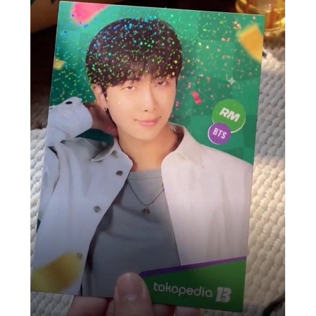[Ready]Postcard BTS event toko ijo / toko hijau RM bts hologram