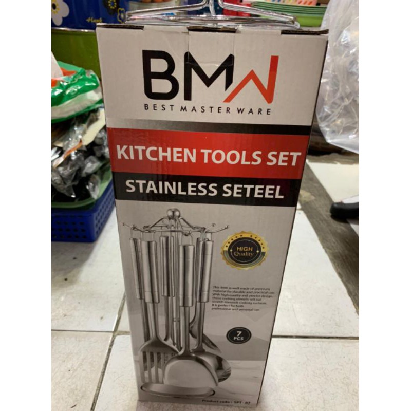 BMW-Spatula Set Stainless / Sodet Set Stainless / Sutil / Saringan Stainless