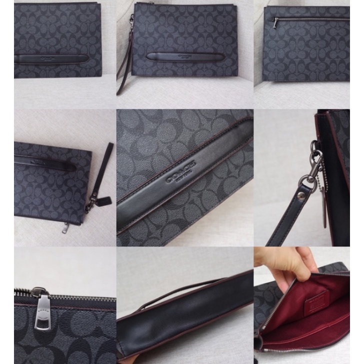 （grab）75914 73148 coach men Tas Clutch Bisnis Casual Emboss untuk Pria