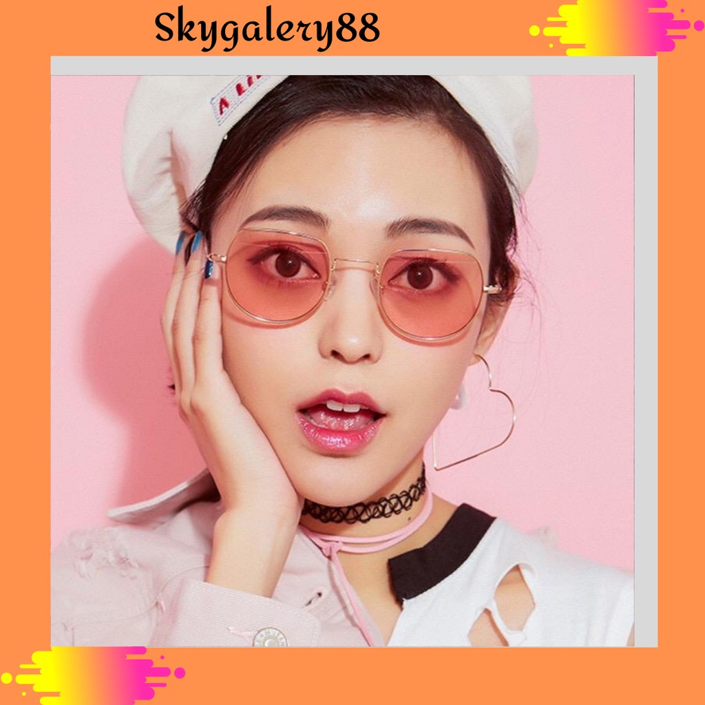 SkyGalery - KACAMATA FASHION ROUND SUNGLASSES KACAMATA KOREA PRIA/WANITA