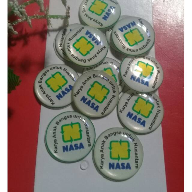 Logo pin resin Nasa