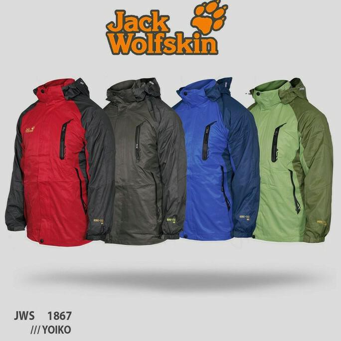 Jaket Gunung Outdoor Jack Wolfskin Double Layer 1867 Import