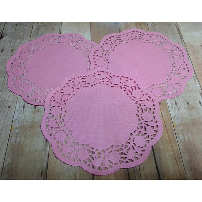 

ROUND PAPER DOYLEYS 4.5" [144mm] PINK