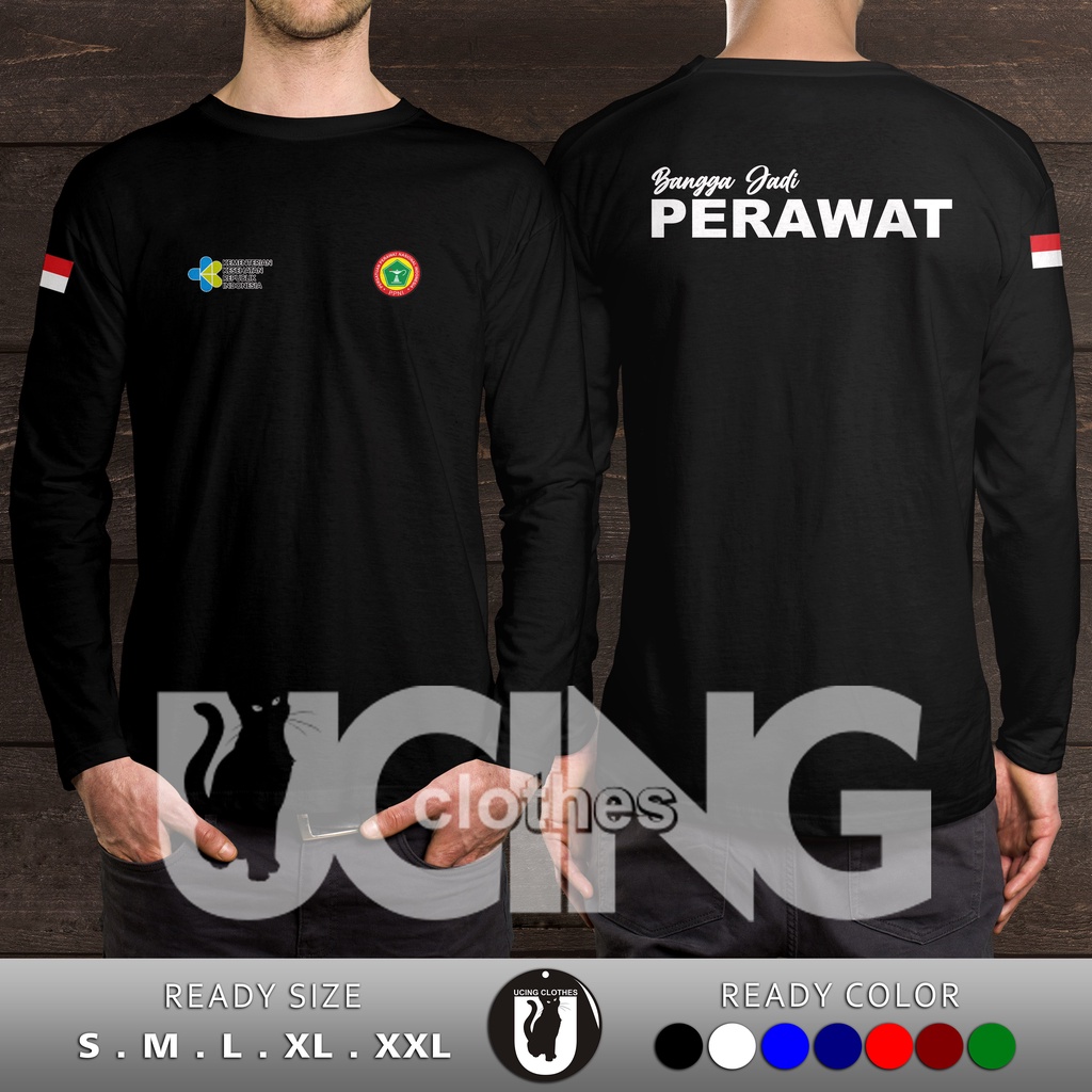 Kaos Baju Bangga Jadi Perawat PPNI Lengan Panjang Kaos Distro