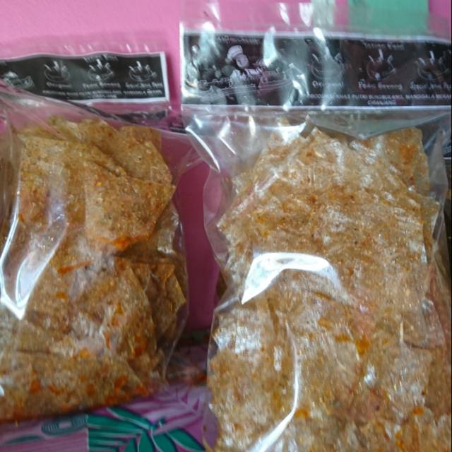 

Kribel kripik beling pedas daun jeruk