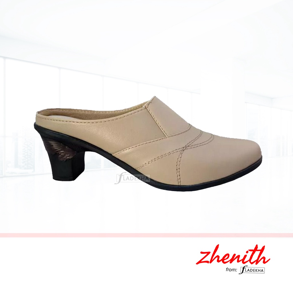 SEPATU SELOP WANITA TERKINI/ SANDAL SELOP HAK 7 CM ZHENITH SL01