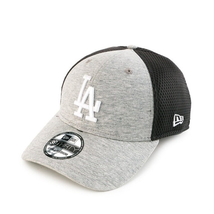 Produk Terbaru (100% Original) New Era La Dodgers Mesh 39Thirty Heather Grey Cap Topi