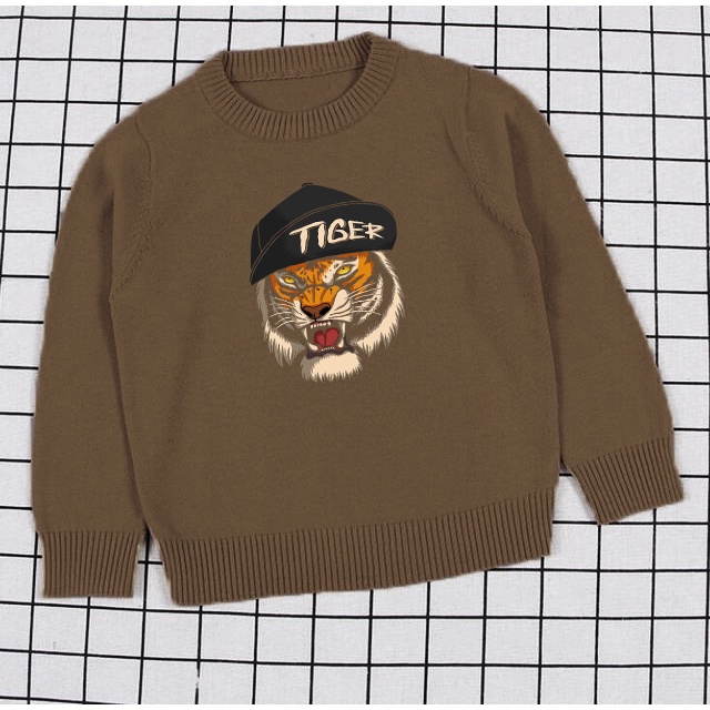 Crewneck anak Tiger Hat sweater anak size M-XXL