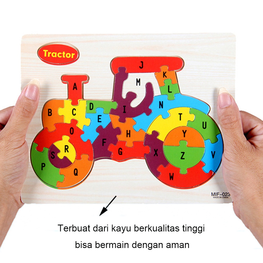 HIPPO LAND Mainan puzzle kayu edukasi anak / Jigsaw puzzle 272