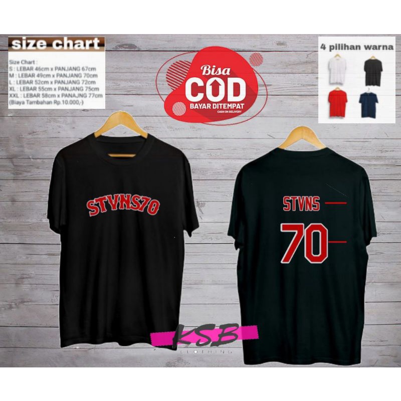 baju kaos distro dewasa stvns 70/kaos dewasa stvns 70/t-shirt kaos dewasa/fashion dewasa/kaos dewasa