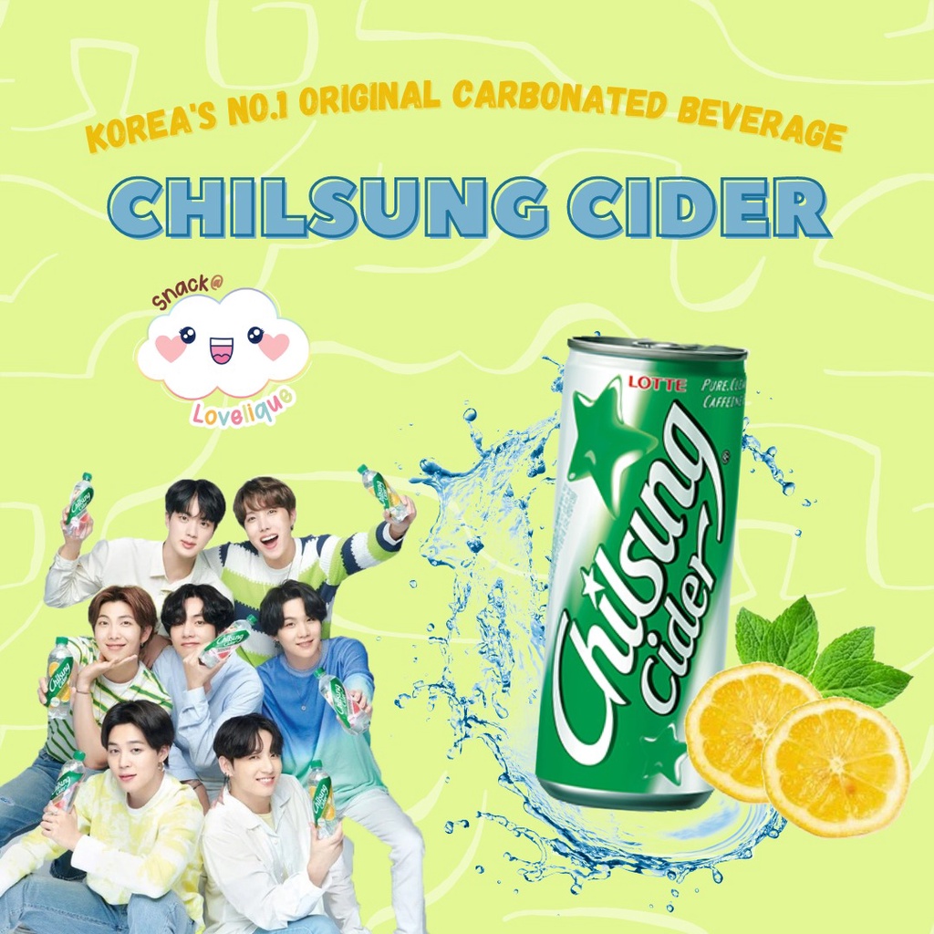 Lotte Chilsung Cider BTS / Lotte BTS / BTS CHILSUNG / BTS CIDER / LOTTE COLLABORATION BTS