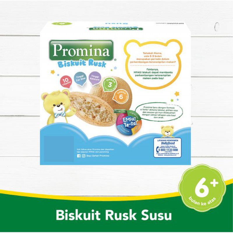 Promina Biskuit Rusk Susu Baby Biscuit 6m+ - 130gr