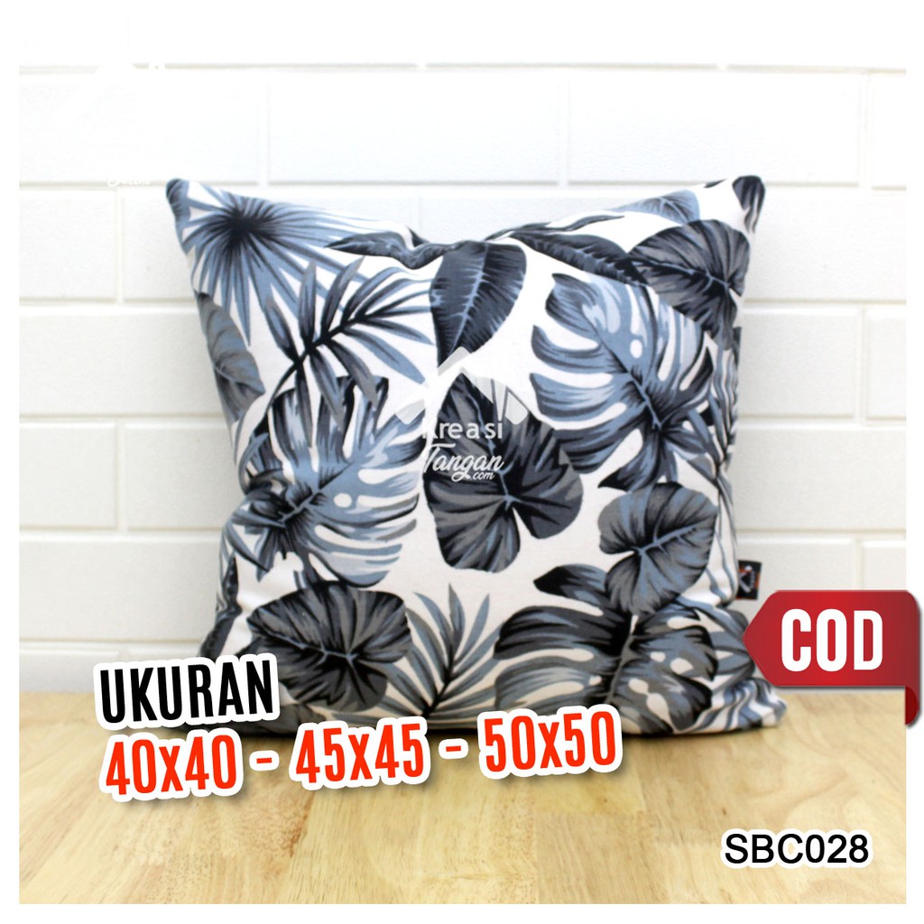 SARUNG BANTAL SOFA CANVAS 40x40, 45x45, 50x50 SBC012 SBC028