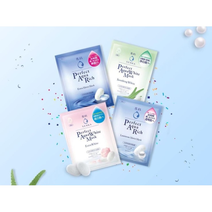 [GROSIR]SENKA Perfect Aqua Rich (Masker Wajah, Sheet Mask)