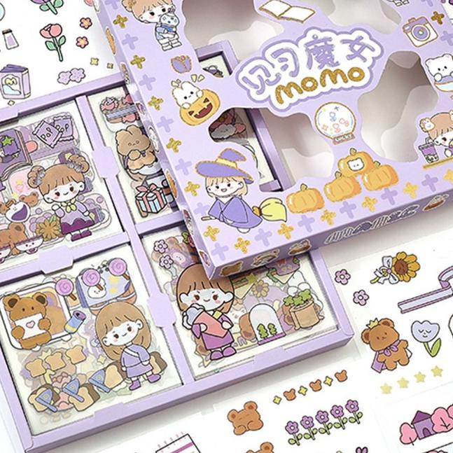 

Laris|SQ40|100 Lembar Stiker Motif Kartun Korea Lucu Anti Air Dekorasi DIY Handbook Scrapbook