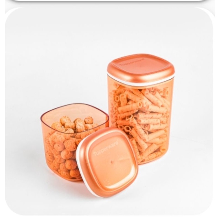 Cristal Gold Canister (2)pc Tupperware
