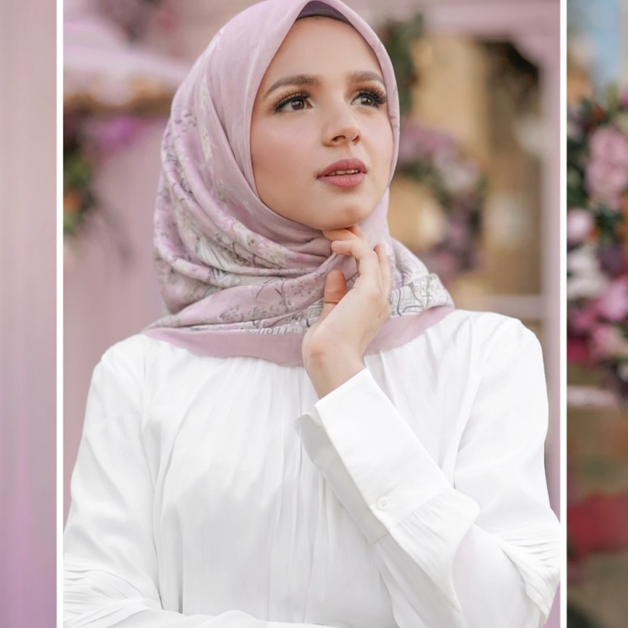 Buttonscarves British Series in  Pale Blush