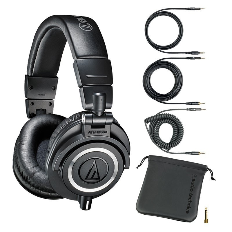 Audio Technica ATH-M50X Professional Monitor Headphones Hitam