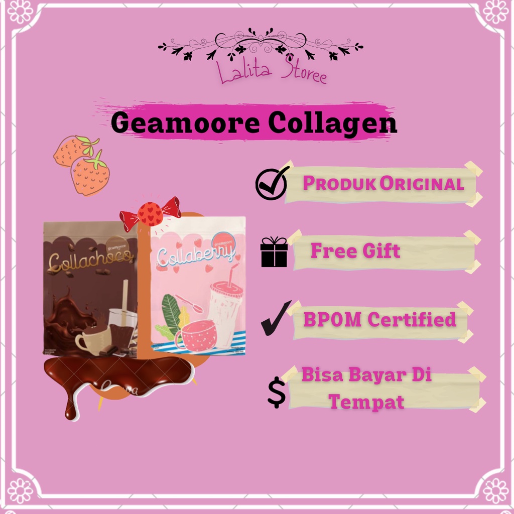 

READY STOCK COLLABERRY & COLLA CHOCO BY GEAMOORE MINUMAN COLLAGEN