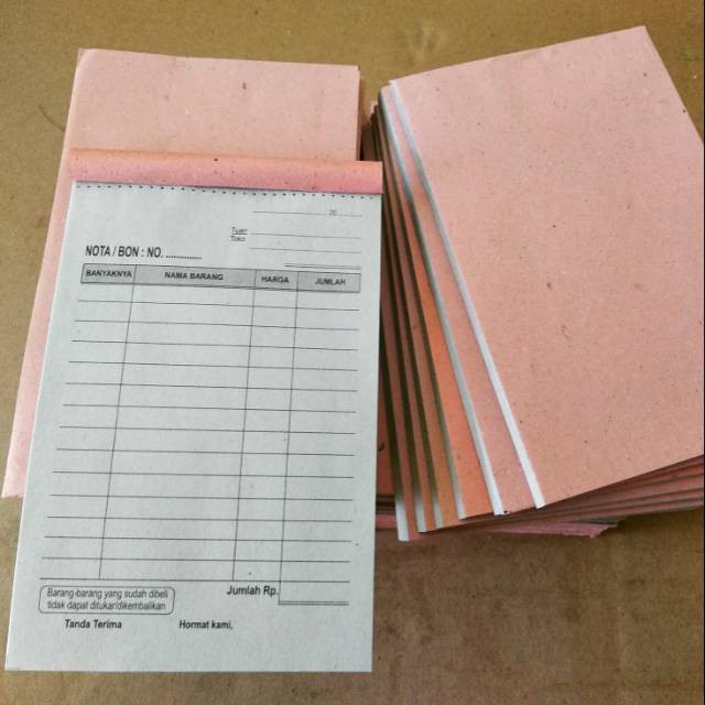 

(Diskontinu) NOTA CUSTOM ORDER - PESANAN VIA EKSPEDISI LOKAL (TUJUAN LUAR KOTA)
