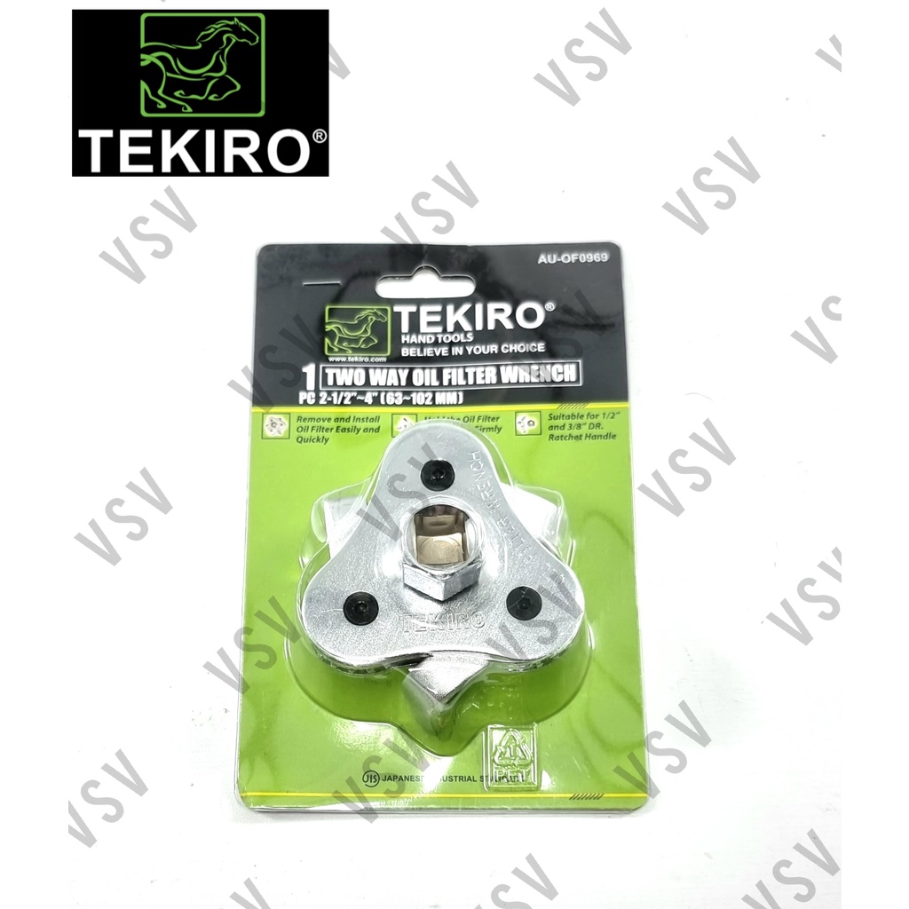 TEKIRO Kunci Oli Filter Kaki 3 Two Way Oil Filter Pembuka Oli Filter Universal