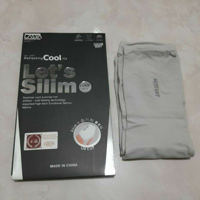 PROMO MANSET TANGAN HANDSOCK MANGSET PELINDUNG TANGAN LETS SLIM Anti UV LEMBUT DINGIN-Abu