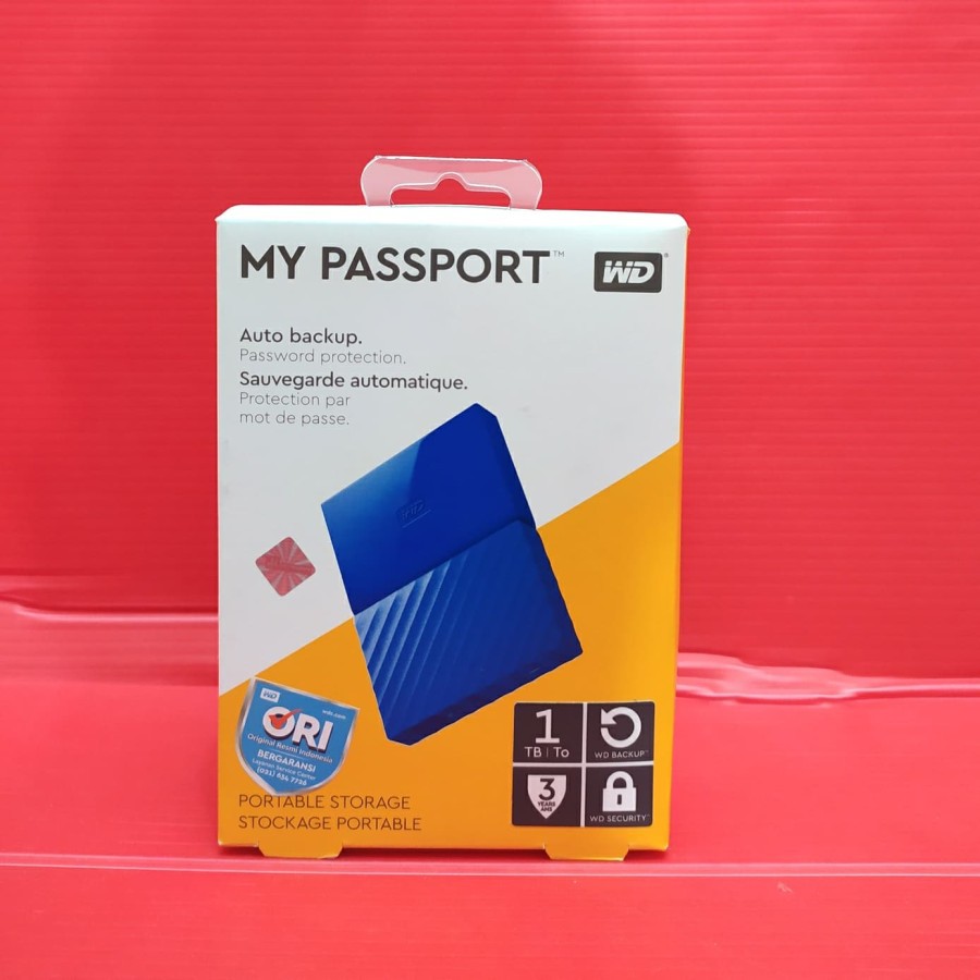 HD EXTERNAL 1TB NEW DESIGN WD MY PASSPORT 2,5