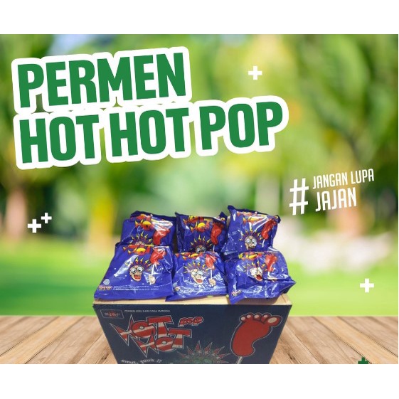 

PERMEN JADUL HOT HOT POP 1 PACK ISI 25 PCS / PERMEN KAKI SNACK PERMEN HOTHOT