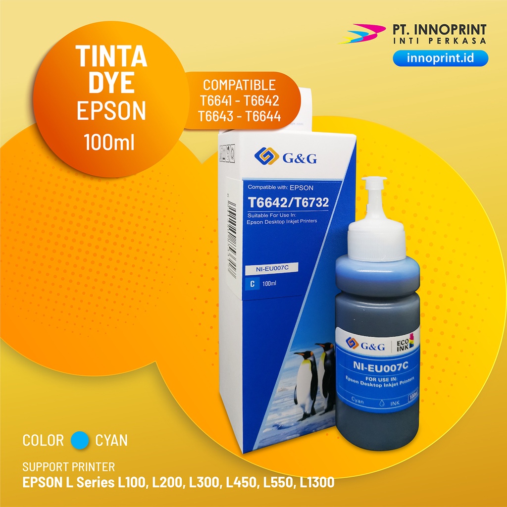 Paket 300 Btl MEGA BONUS - Tinta G&amp;G Epson 664 Series - 100ml