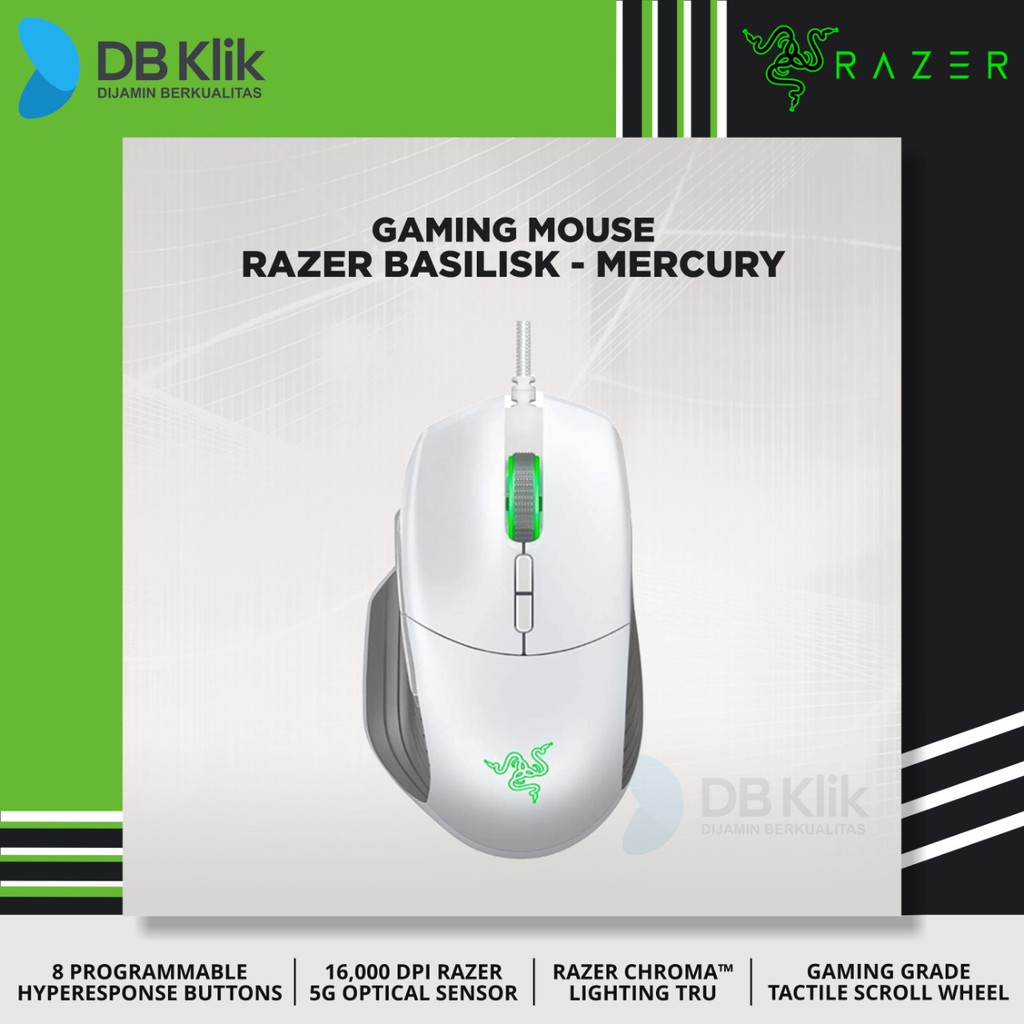 Mouse Gaming RAZER Basilisk Chroma Wired 16000DPI 5G Optical - Mercury