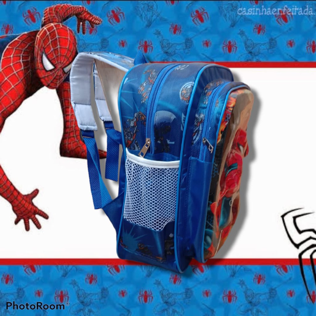 ransel anak tk gambar spiderman menggunakan lampu led menyala
