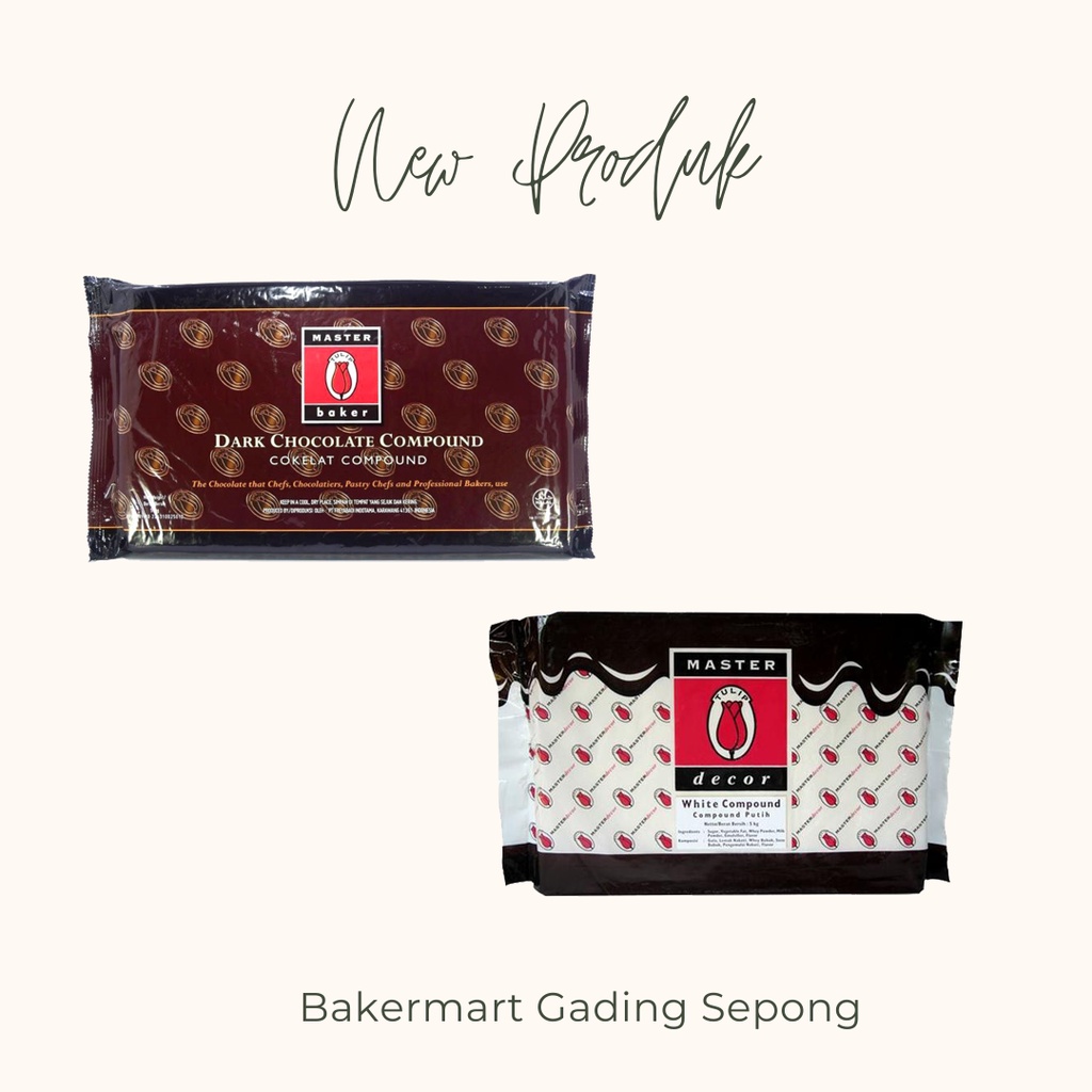 

Tulip Coklat Dark Compound Master Baker & Decor 500Gr