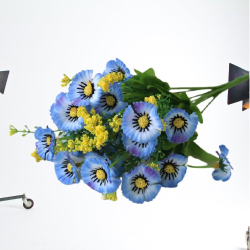 RSB COD CLEAR STOCK Pot Bunga Kode 09 Cosmos / Tanaman Bunga Plastik / Bunga Dekorasi Rumah / Tanaman Ornamen-5