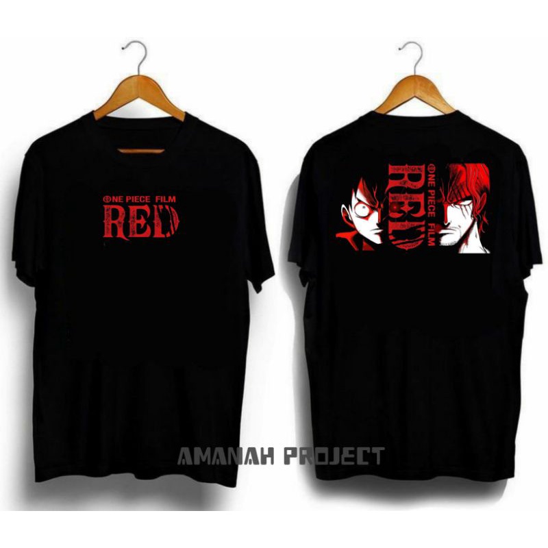 T-SHIRT DISTRO ANIME ONE PIECE - RED FILM