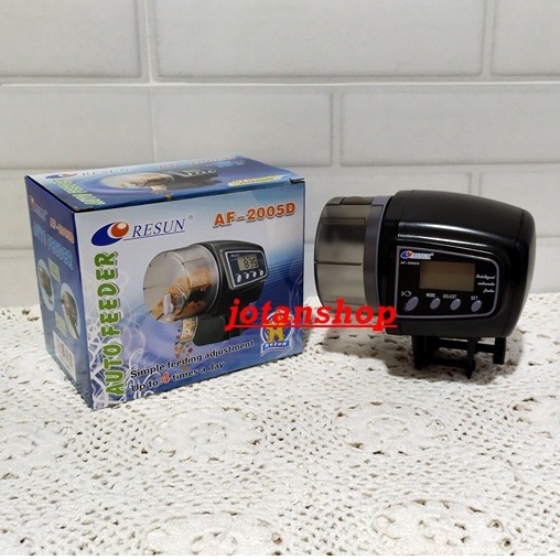 FOOD TIMER RESUN AF 2005 D AF2005D TEMPAT PEMBERI PAKAN IKAN OTOMATIS AUTO FISH FOOD FEEDER