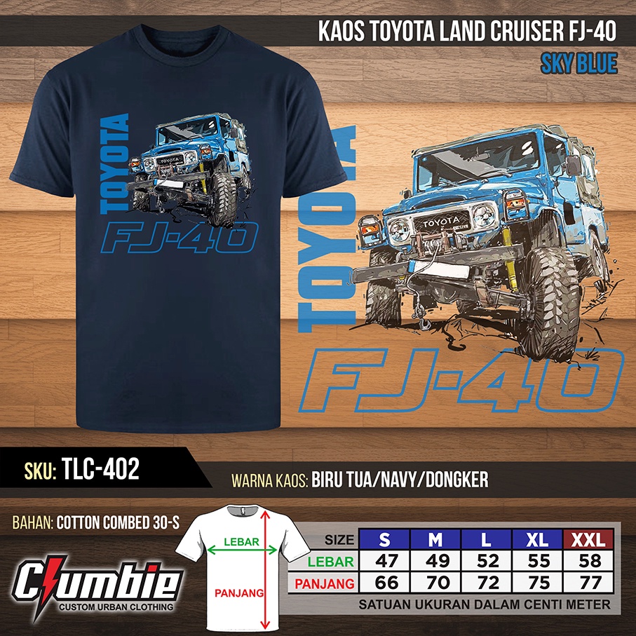 Kaos TOYOTA LAND CRUISER FJ-40 (BIRU)