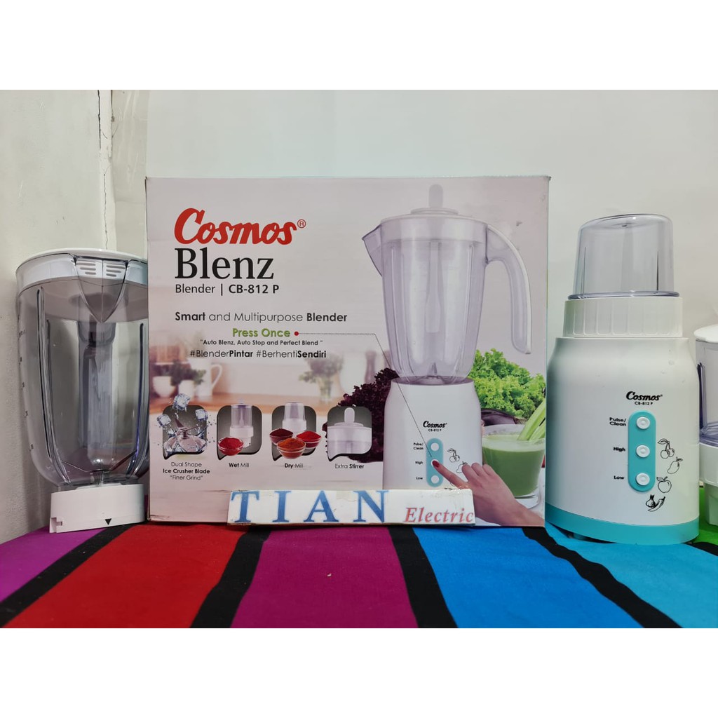 COSMOS CB-812P Blender Blenz Smart Chips 1.5 Liter Plastik