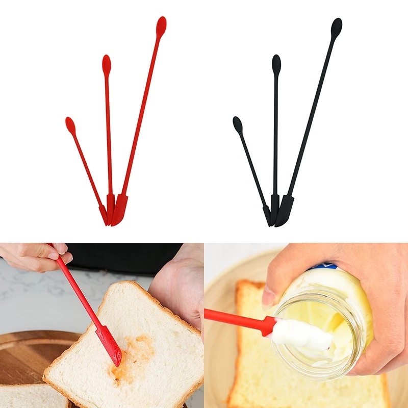 Ready To Ship!!! Owt 3pcs / Set Spatula Scraper Silikon Flexible Reusable Untuk Masker Wajah