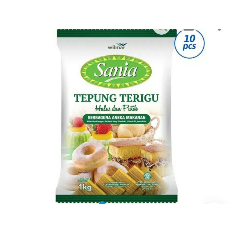 

Sania Tepung Terigu [1 kg/ 10 pcs/ Karton]