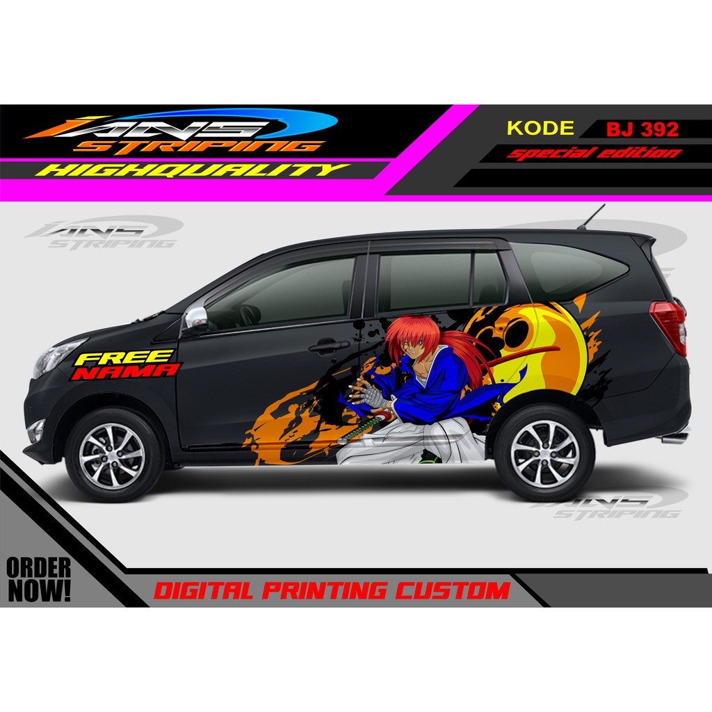 DECAL STICKER MOBIL SIGRA, AVANZA , DATSUN / STIKER MOBIL / STIKER VARIASI MOBIL TERBARU