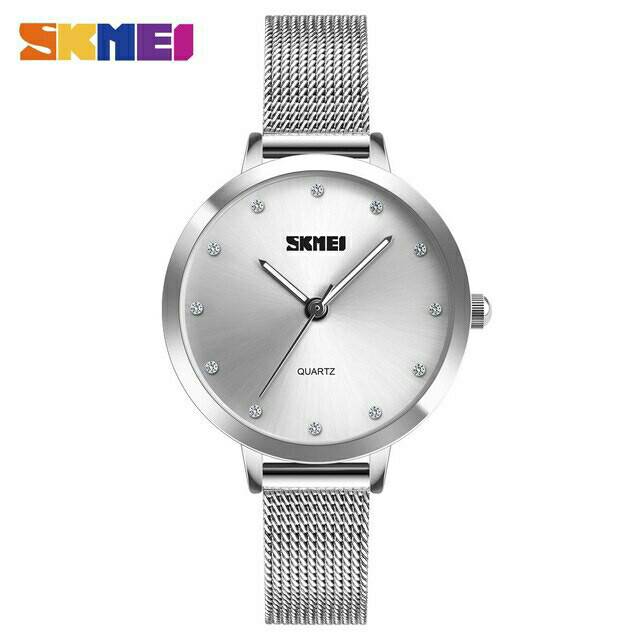 Jam Tangan Wanita / SKMEI 1291 Lady / Jam Tangan Analog Stainless Steel Original / SKMEI